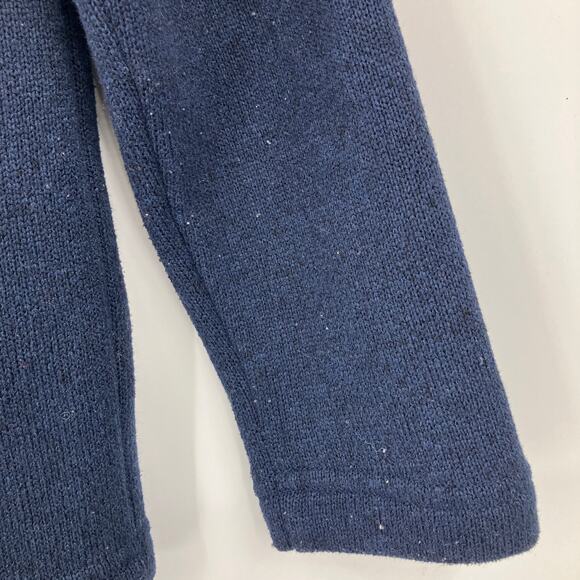 Old Navy Blue Knit Fleece Shawl Collar Button Long Sleeve Sweater Top Shirt - Picture 8 of 8